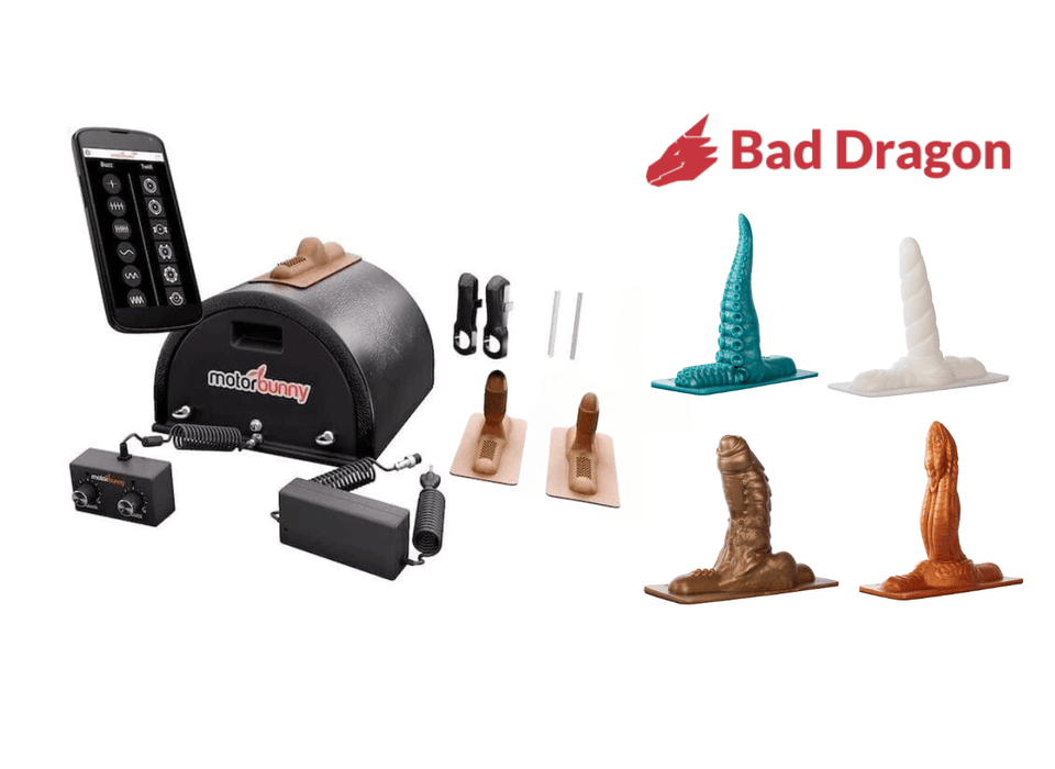Motorbunny Original + 4 Bad Dragon Attachments Kit