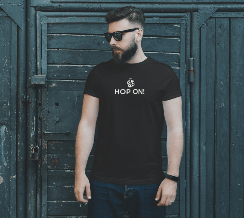 Hop On! Unisex Logo Tee